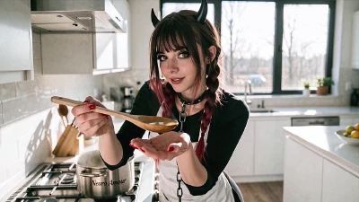 Cover for 'I Summoned A Succubus To Cook Dinner - She Had Other Plans (AI)'